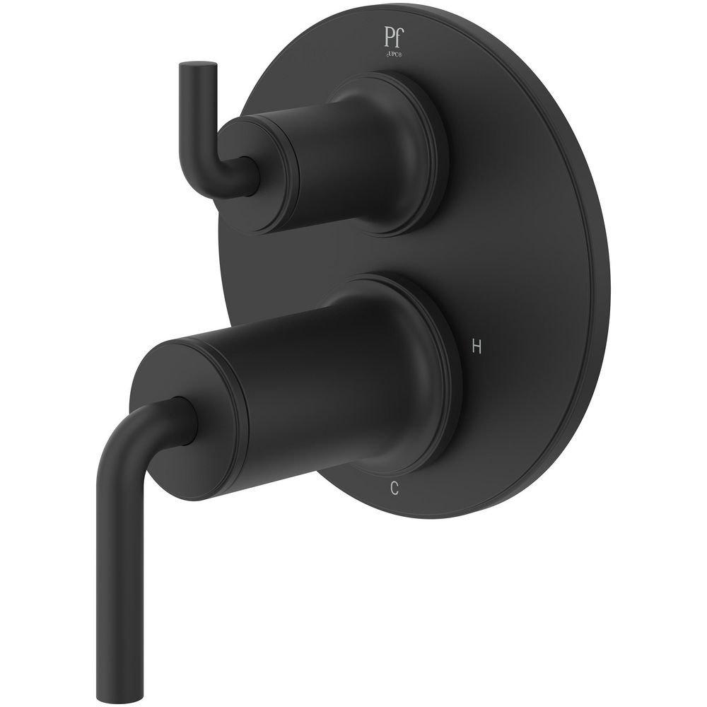 Tenet Stacked Diverter Trim Kit in Matte Black 