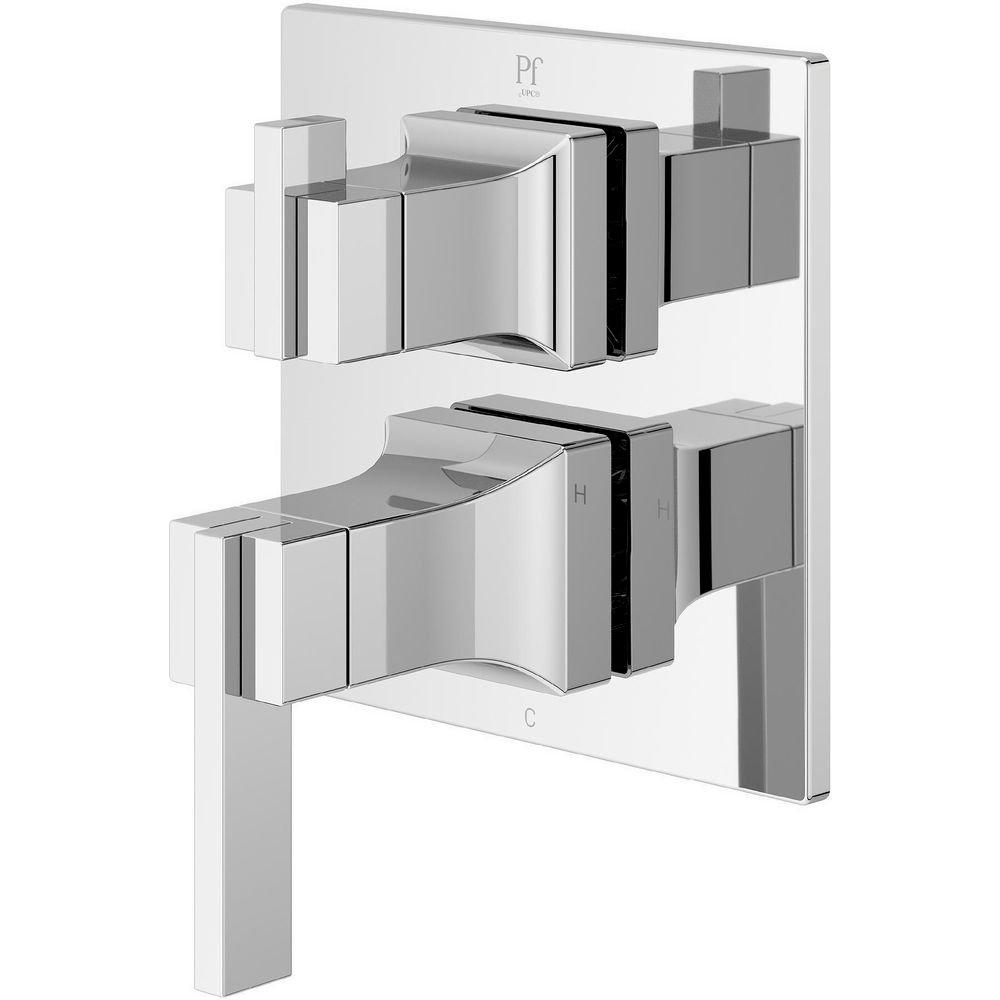 Verve Stacked Diverter Trim Kit in Polished Chrome 