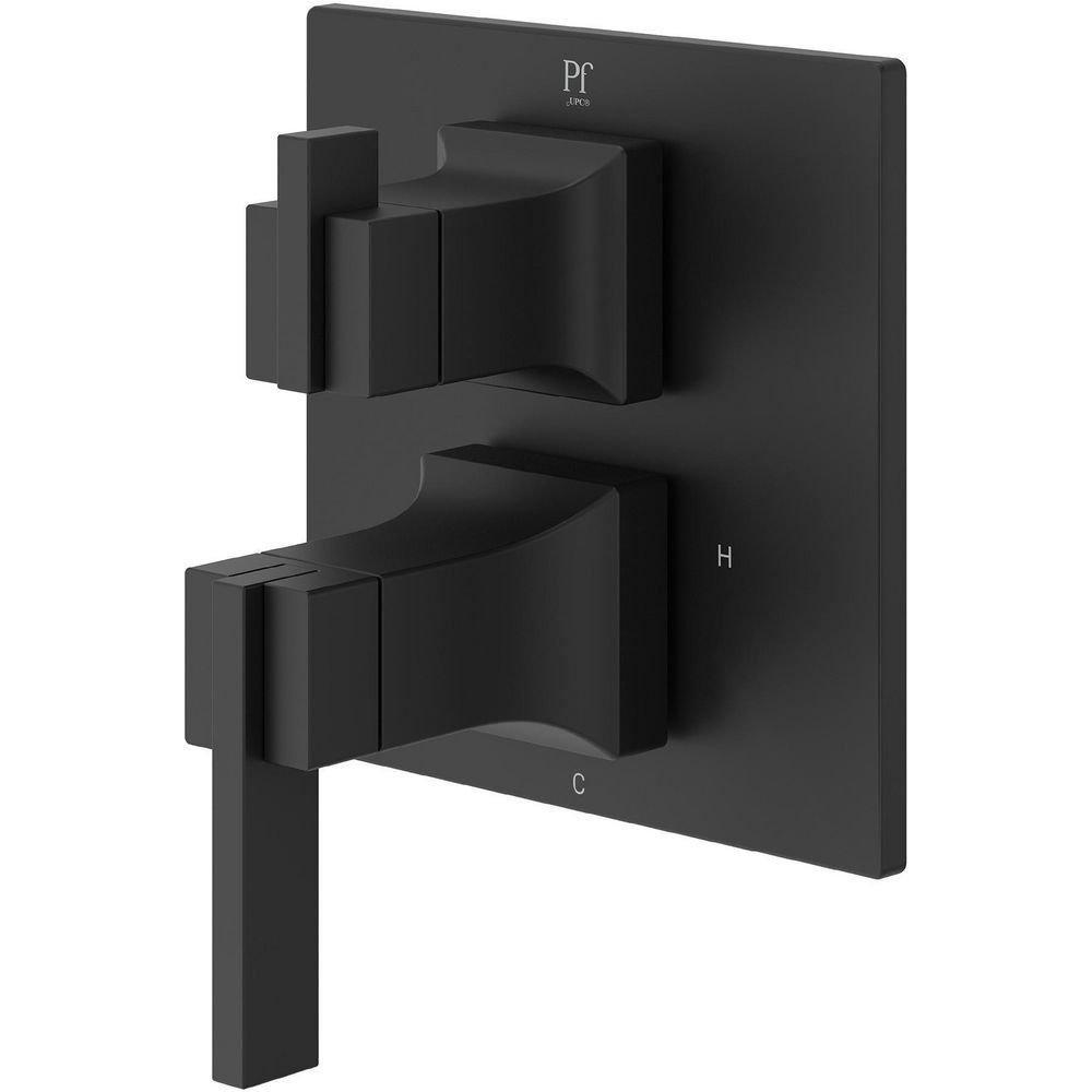 Verve Stacked Diverter Trim Kit in Matte Black 