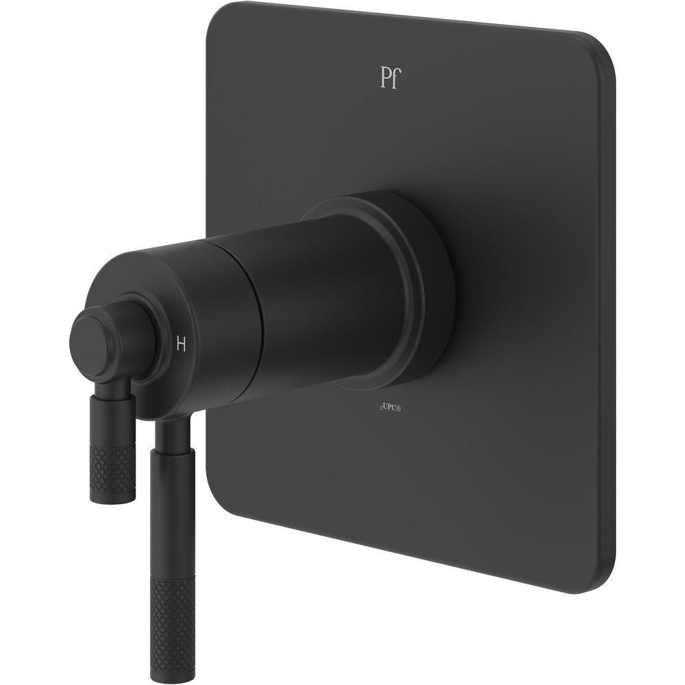 Hillstone Thermostatic Valve Only Trim Kit in Matte Black 