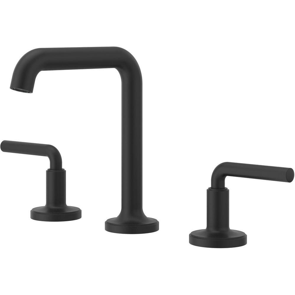 Tenet 2-Handle 8"" Widespread Bathroom Faucet in Spot Defense Matte Black 