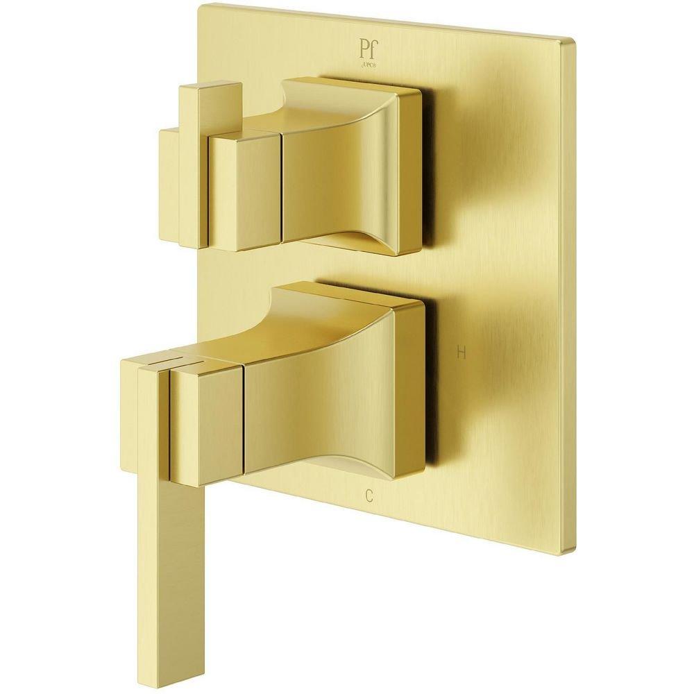 Verve Stacked Diverter Trim Kit in Brushed Gold 