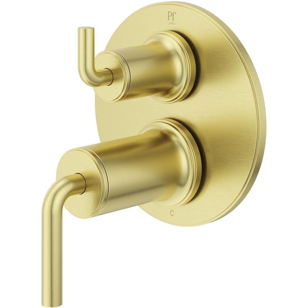 Tenet Stacked Diverter Trim Kit in Brushed Gold 