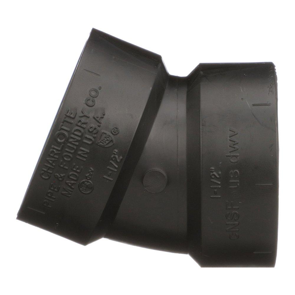 Black ABS DWV 22-1/2&deg; Elbow 
