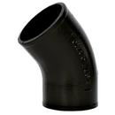 Black No Hub 45 Degree Cast Iron 1/8 Bend 