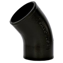 3 in. No Hub 45 Degree Cast Iron 1/8 Bend