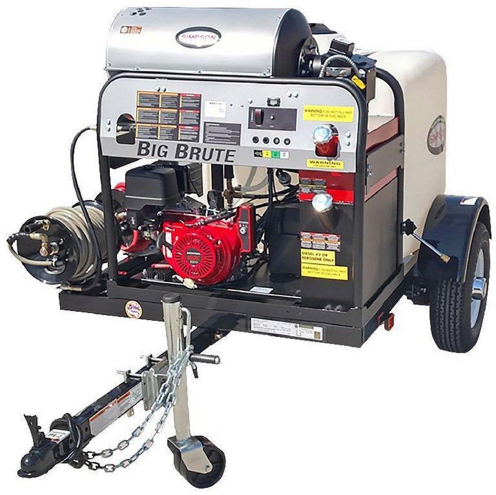 4000 PSI 4 GPM GAS POWERED HOT WATER PRESSURE WASHER WITH 389 CC HONDA ENGINE 