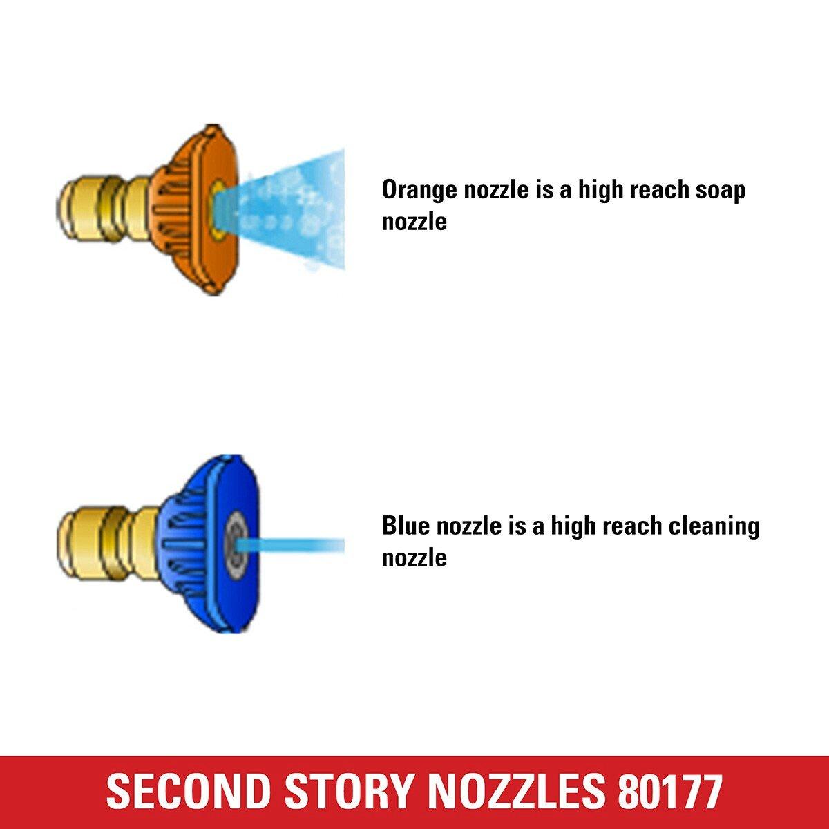 2nd Story High-Reach Pressure Washer Nozzle Kit (5000 PSI) 