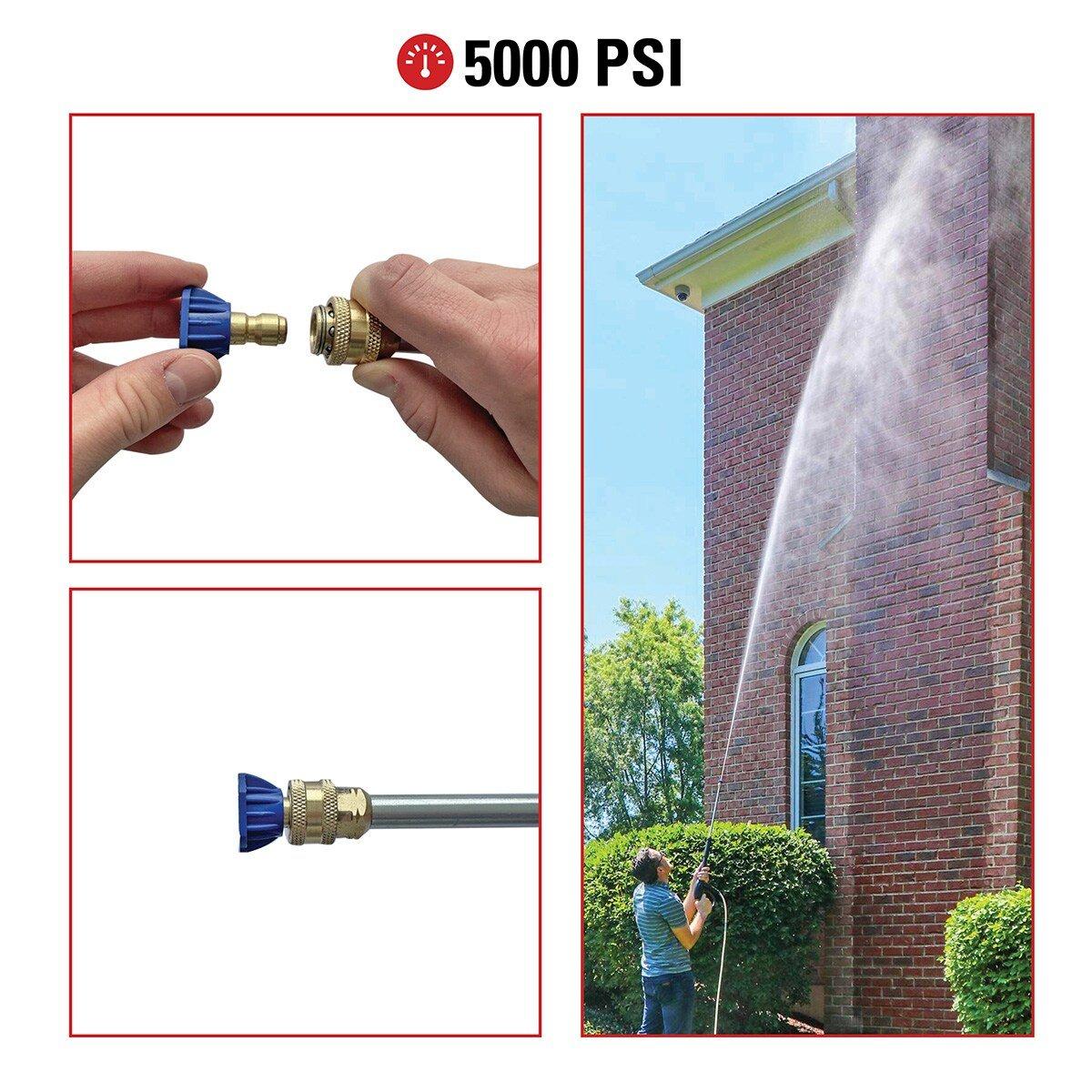 2nd Story High-Reach Pressure Washer Nozzle Kit (5000 PSI) 
