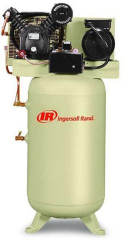 7.5 HP 80 Gal 175 Max PSI Two-Stage Stationary Electric (230 Volt 1 Phase) Fully Packaged Reciprocating Air Compressor