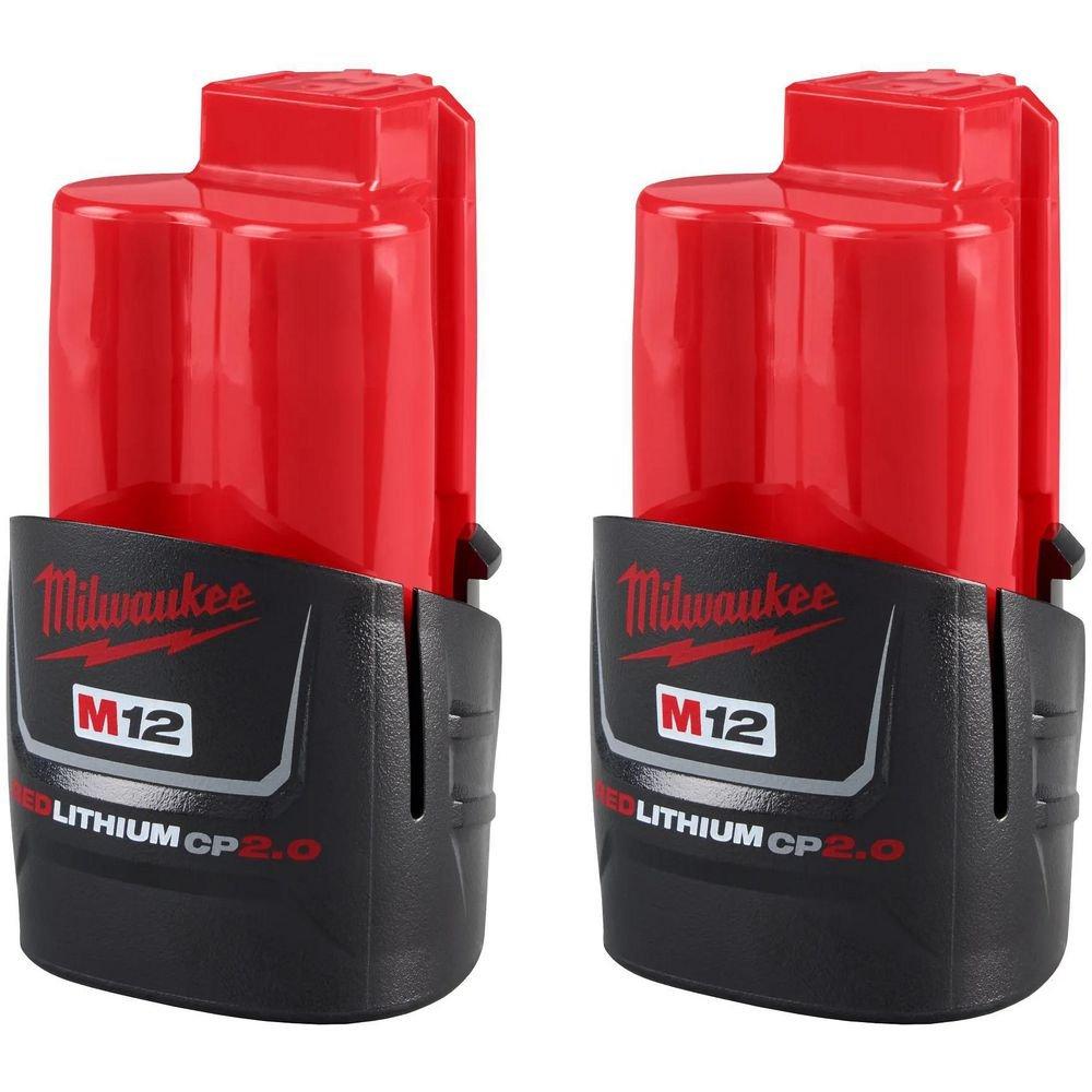 M12&trade; REDLITHIUM&trade; CP2.0 Battery Two Pack 