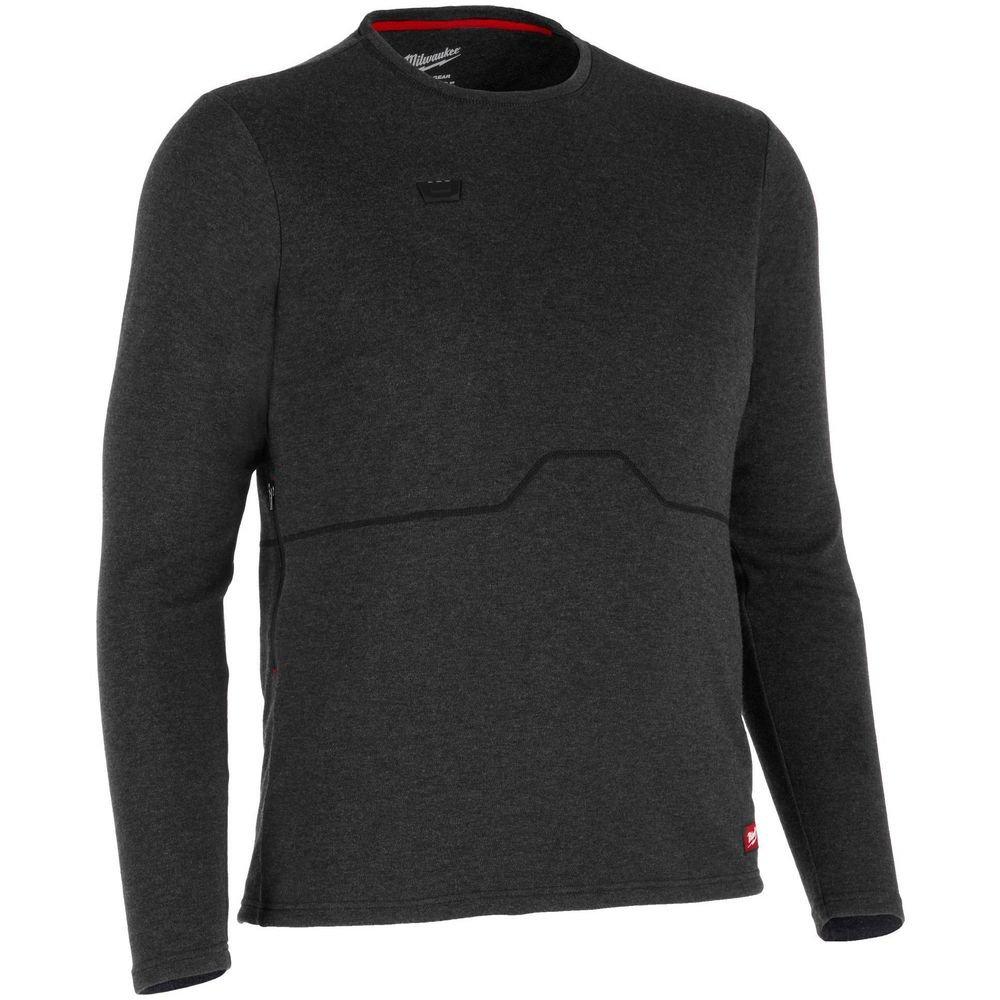 Heated Merino Wool Crew Neck Baselayer, Small 