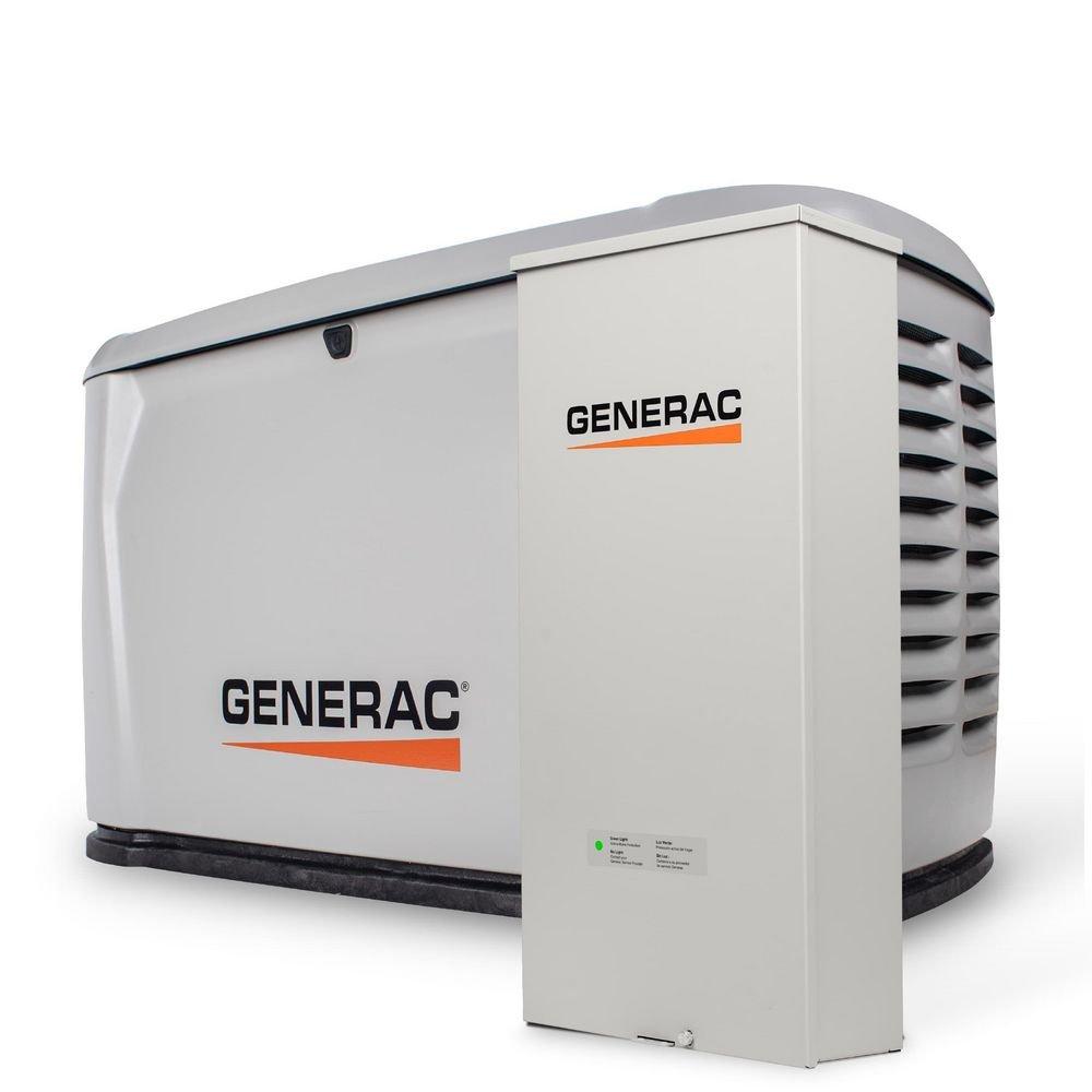 24/22.5kW Air-Cooled Standby Generator, 200A Transfer Switch 