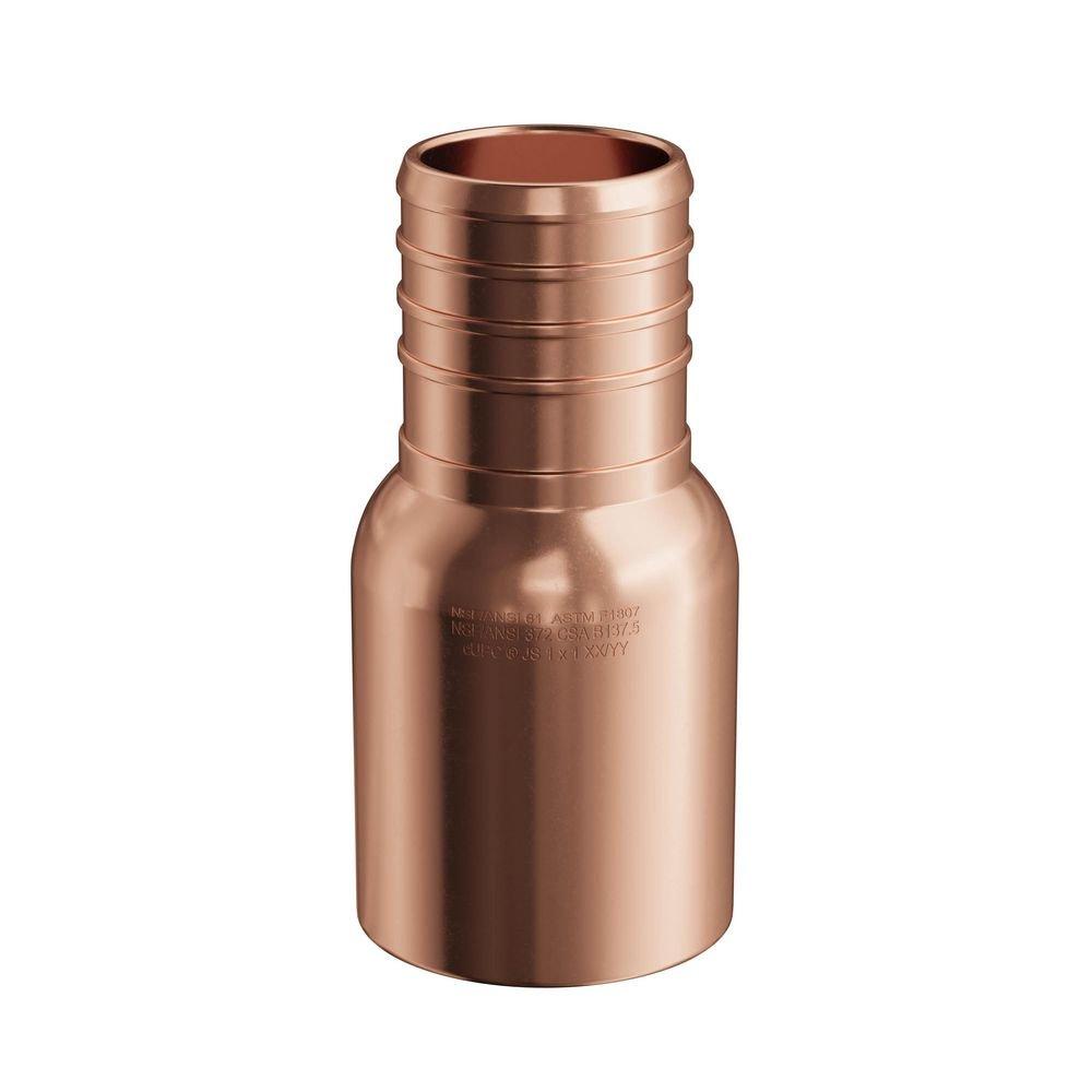 1 in. Male Sweat x 1 in Copper PEX Crimp Adapter 