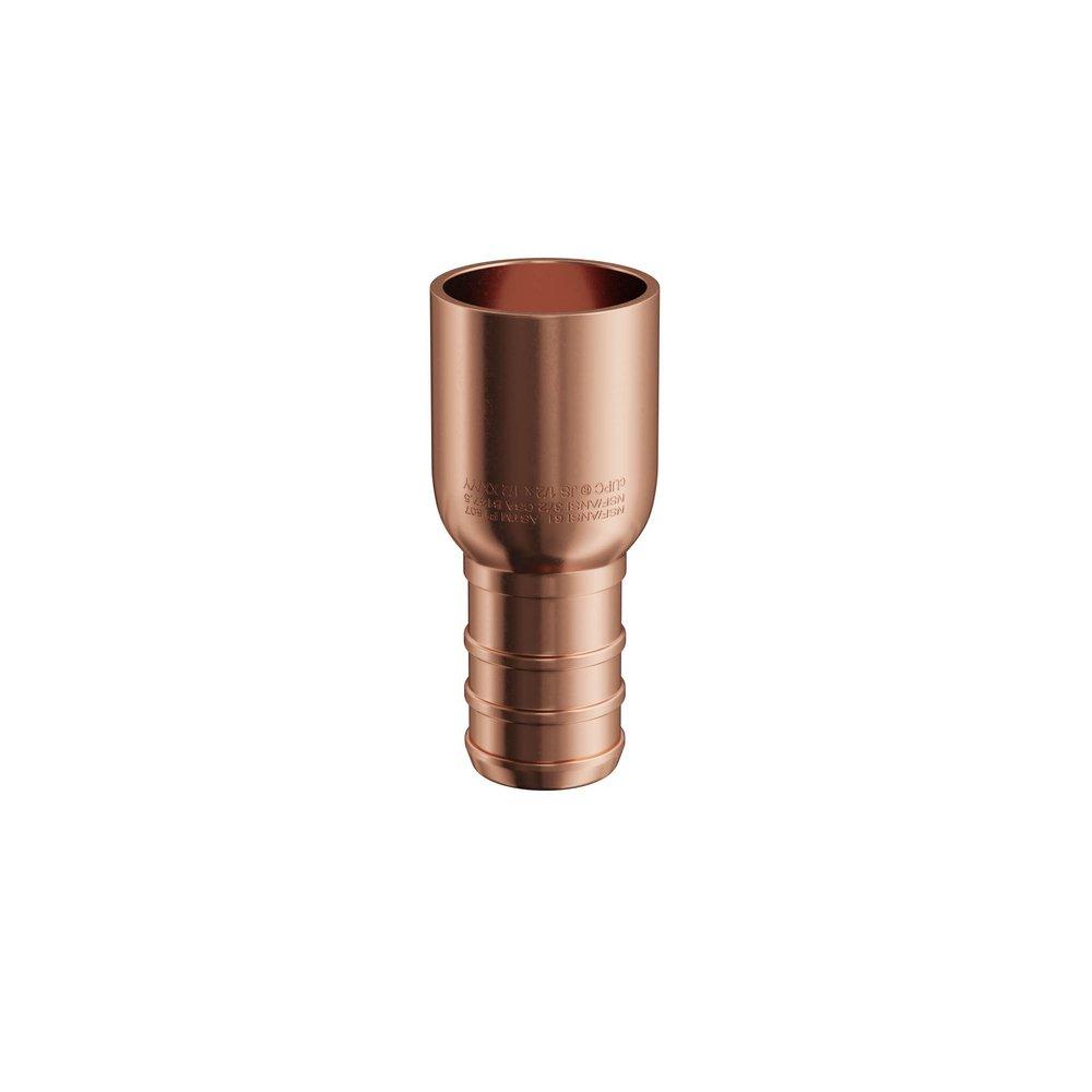 1/2 in. Male Sweat x 1/2 in. Barb Copper PEX Crimp Adapter 