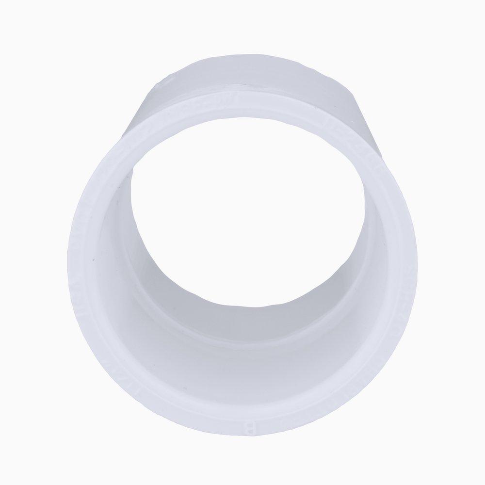 White PVC Schedule 40 Coupling 
