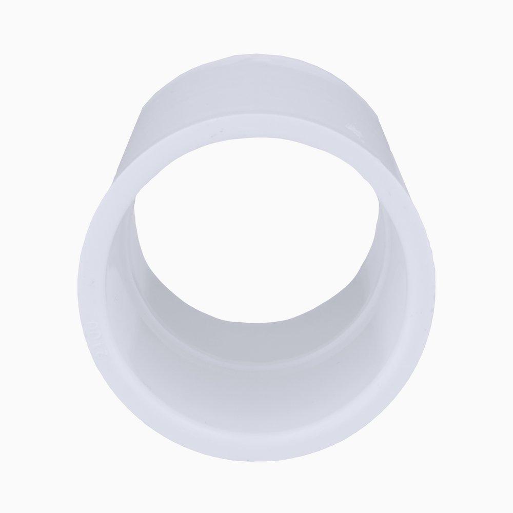 White PVC Schedule 40 Coupling 