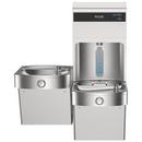 Elkay Pro Filtration Vandal Resistant Connected Bottle Filling Station&BiLevel ADA Cooler Refrig Ultra-Cap Lead Rd SS 