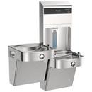 Elkay Pro Filtration Vandal Resistant Connected Bottle Filling Station&BiLevel ADA Cooler Refrig Ultra-Cap Lead Rd SS 
