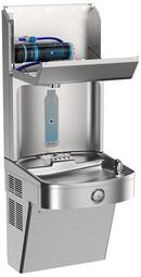 Elkay Pro Filtration Vandal Resistant Connected Bottle Filling Station&Sgl ADA Cooler Refrig Ultra-Capacity Lead Rd SS 