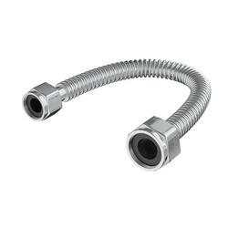 1 in. x 3/4 in. x 24 in. FIP Stainless Steel Corrugated Flexible Water Heater Connector