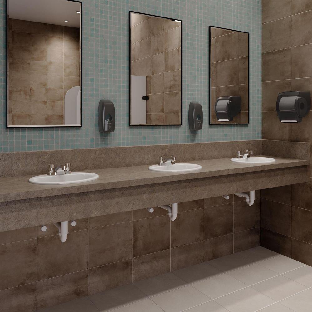 Drop-In Bathroom Sink with Two Handle Metering Faucet Bundle 