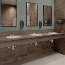 Drop-In Bathroom Sink with Two Handle Metering Faucet Bundle 