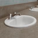Drop-In Bathroom Sink with Two Handle Metering Faucet Bundle 