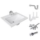 Undermount Bathroom Sink with Sensor Faucet Bundle 