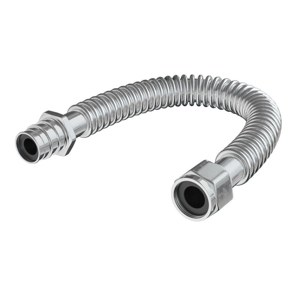 3/4 in. x 18 in. FIP x F1960 Stainless Steel Flexible Water Heater Connector 