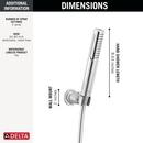 Delta Universal Showering Components: 2-Setting Hand Shower with ProClean Spray Wall Mount 