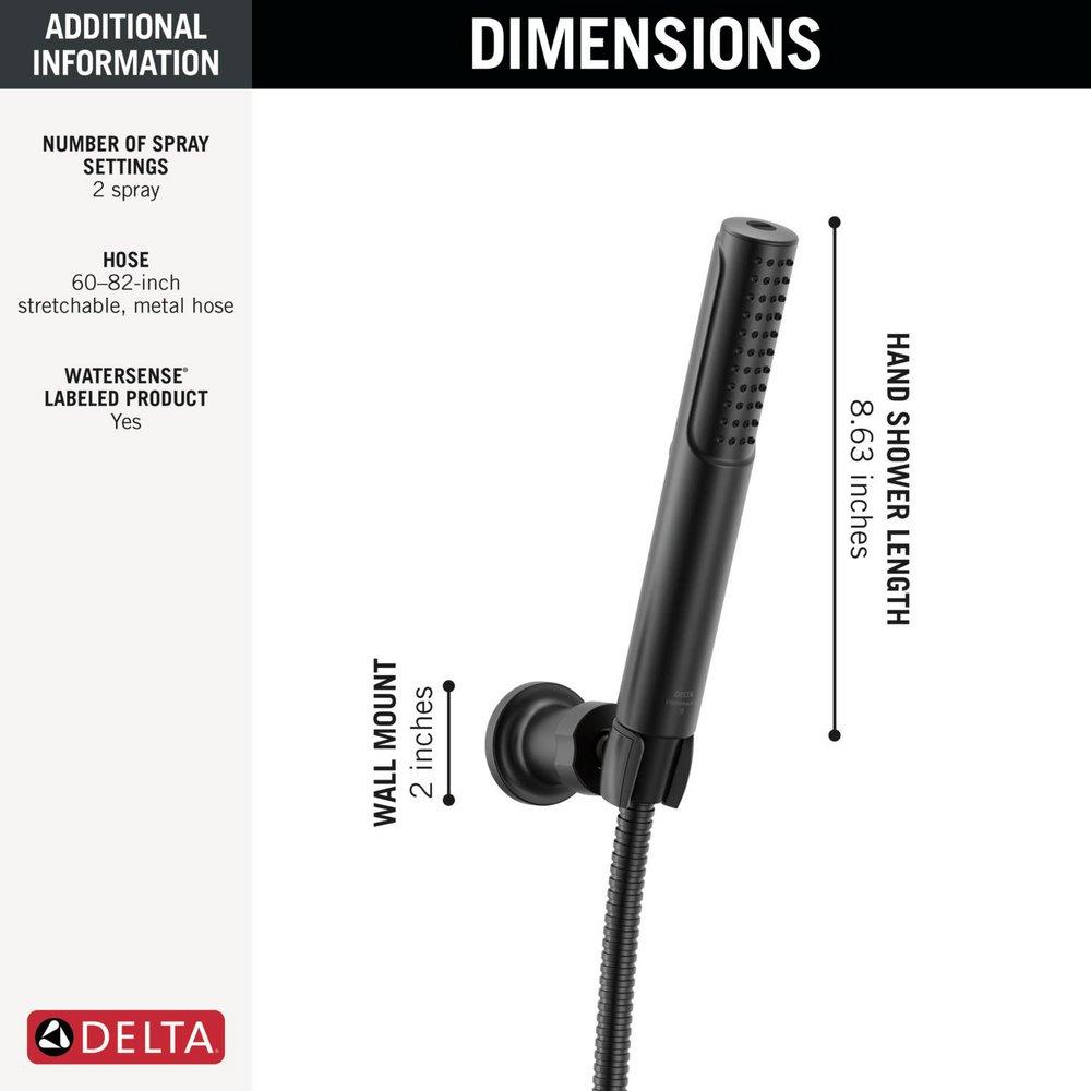 Delta Universal Showering Components: 2-Setting Hand Shower with ProClean Spray Wall Mount 
