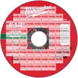 4-1/2"" x 1/8"" x 7/8"" Masonry Cut Off Wheel -Type 1