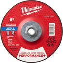 6"" x 1/4"" x 5/8""-11 Performance+ Metal Grinding Wheel - Type 27 