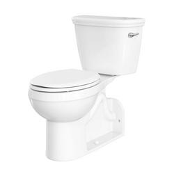 1.0 gpf Elongated Floor Mount Two Piece Toilet with Left-Hand Trip Lever in White