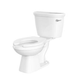 1.0 gpf Elongated Floor Mount Two Piece Toilet with Right-Hand Trip Lever in White
