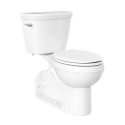 1.0 gpf Elongated Floor Mount Two Piece Toilet with Left-Hand Trip Lever in White