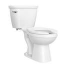 1.0 gpf Elongated Floor Mount Two Piece Toilet with Left-Hand Trip Lever in White 