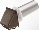 3 in. Dryer Vent Hood in Brown Aluminum, Calcium Filled Polypropylene and Styrene