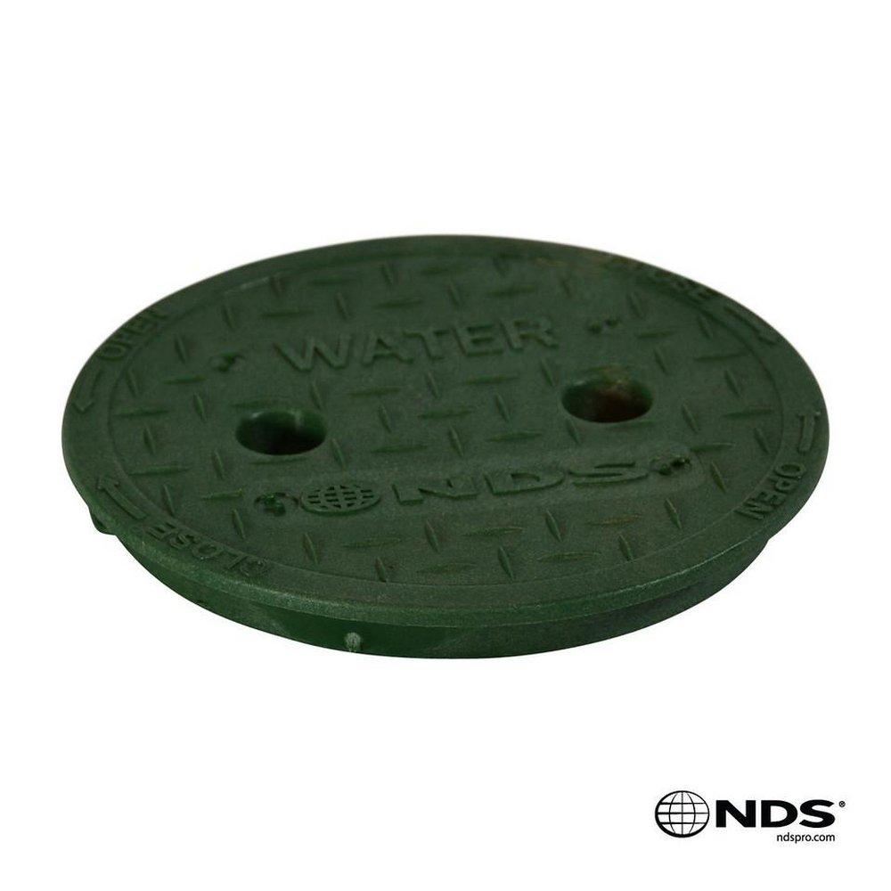 NDS Green Round Valve Box Cover Only Water in Green 