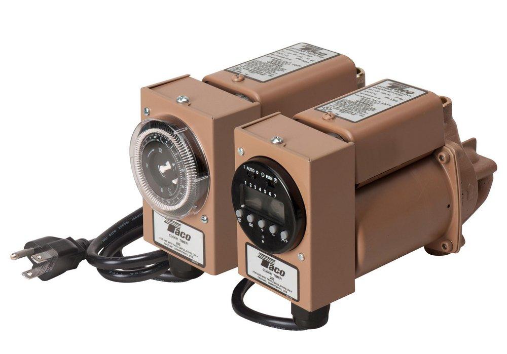 Taco 115V 7 gpm Sweat 125 psi Bronze Cartridge Circulator Pump with Analog Timer 