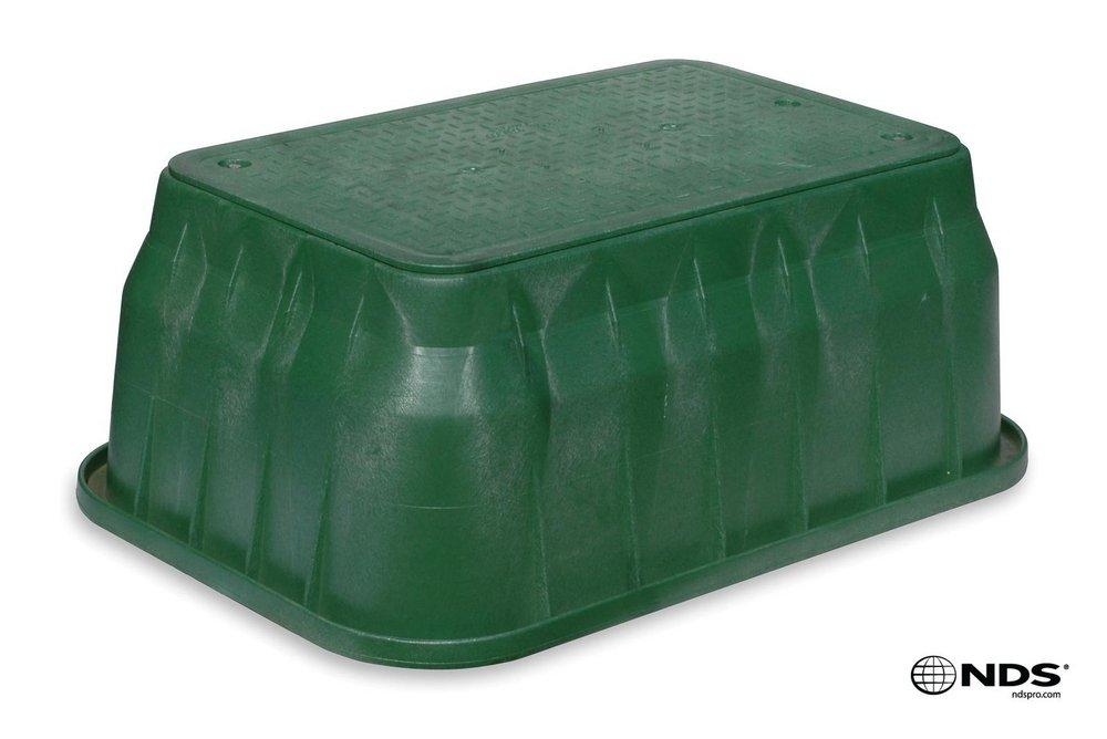 NDS Green Irrigation Valve Box with Cover in Green 
