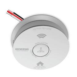 USI Photoelectric Smoke Fire & Carbon Monoxide Alarm Hardwired with 10-Year Backup Battery Voice Alert