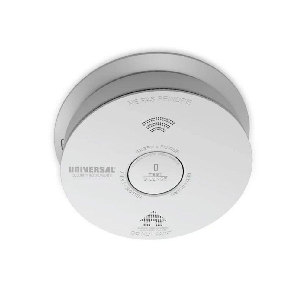 USI 10-Year Photoelectric Smoke Fire & Carbon Monoxide Alarm Battery Powered Voice Alarm 