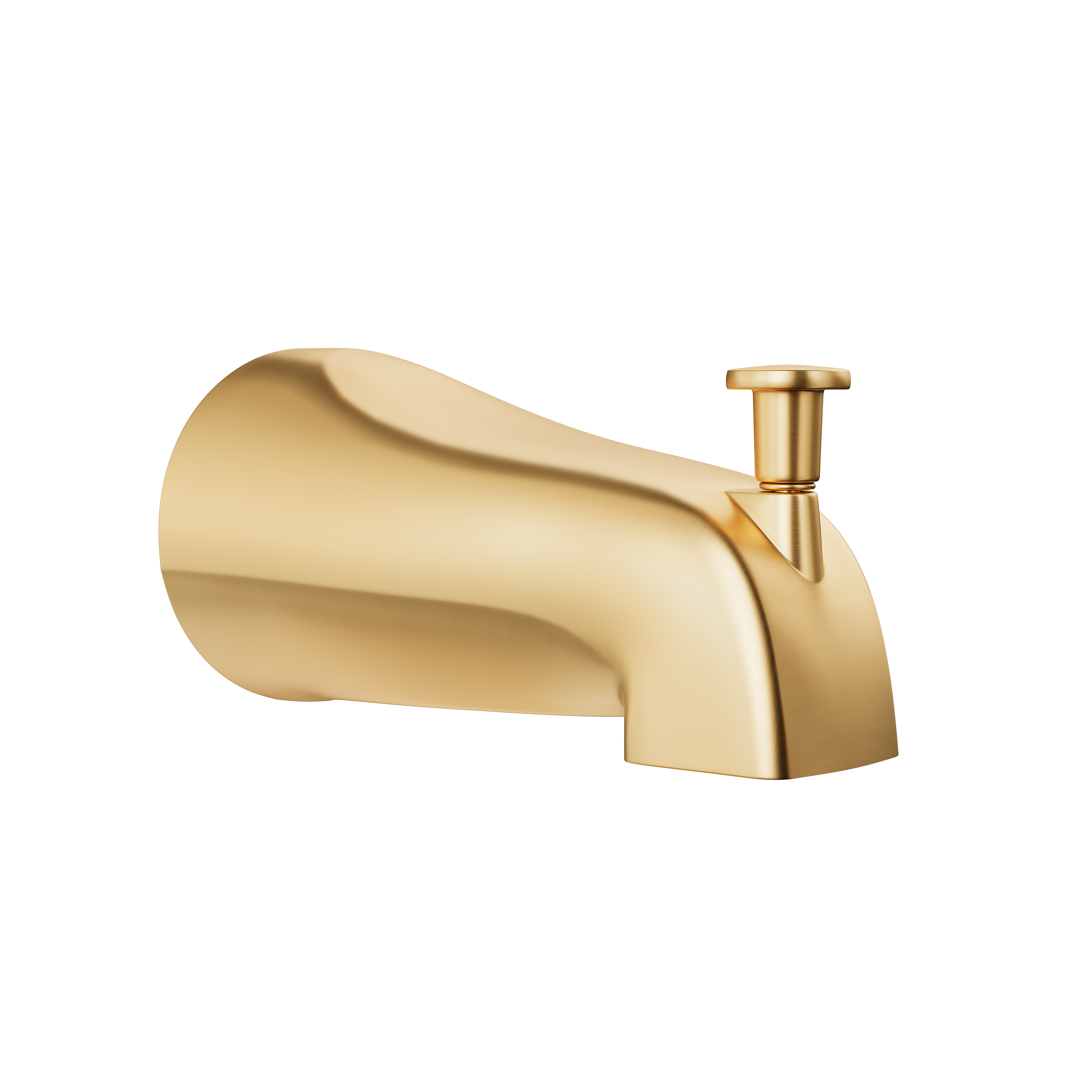 PROFLO&reg; Brushed Gold 5 in. Integrated Diverter Tub Spout - Slip Fit 