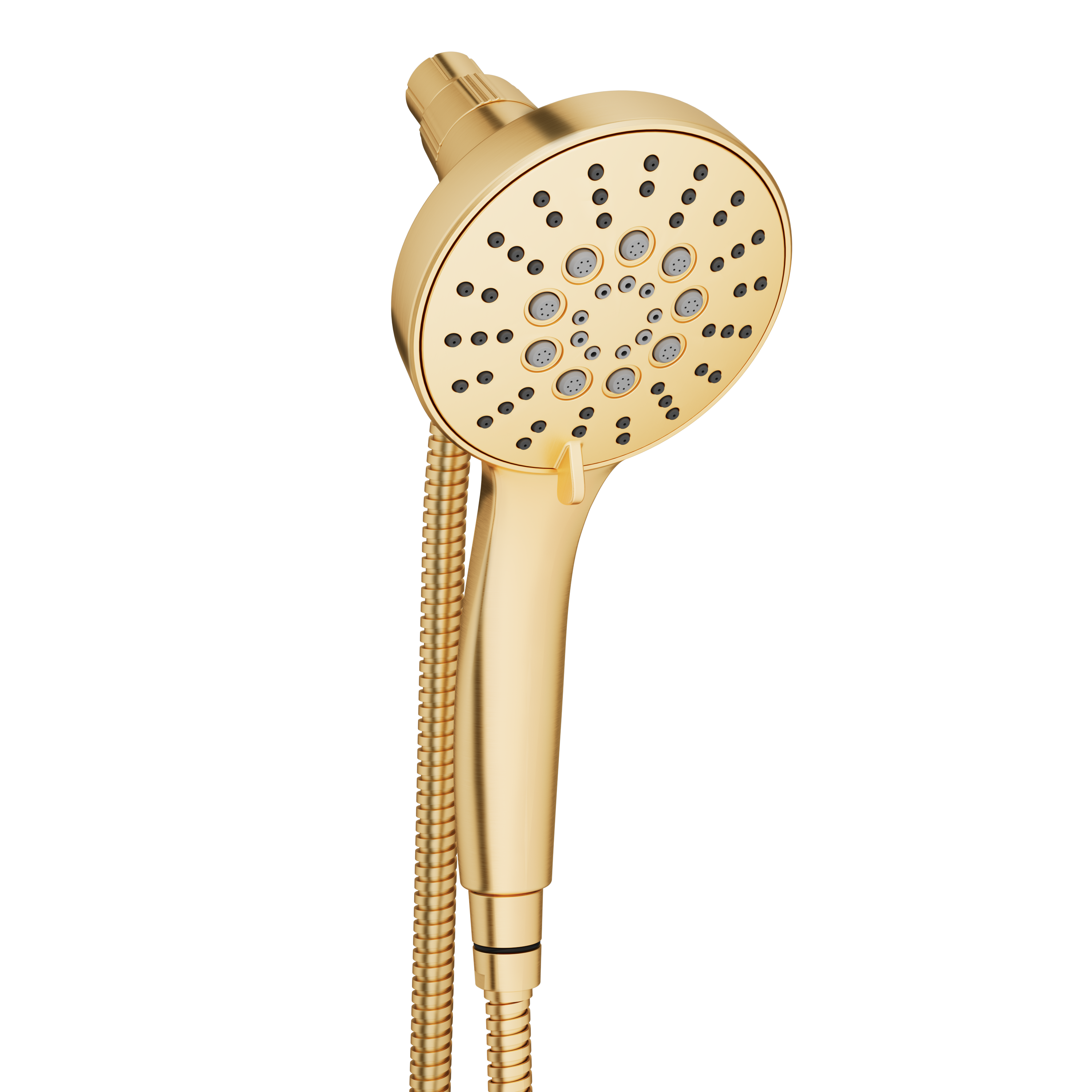 PROFLO&reg; Brushed Gold Multi Function Magnetic Hand Shower 
