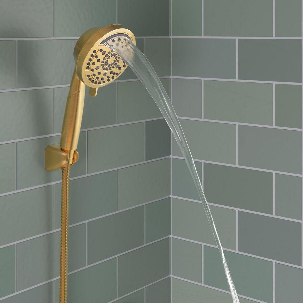 PROFLO&reg; Brushed Gold Multi Function Waterfall Hand Shower 