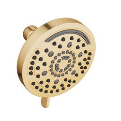 Multi Function Showerhead in Brushed Gold