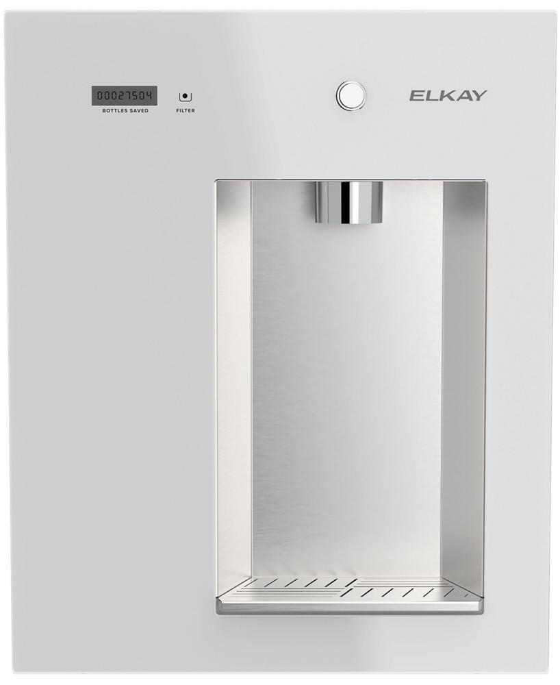 Filtered Refrigerated Built-In Bottle Filling Station in Aspen White 