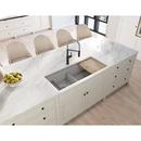 45 in. Undermount Quartz Double Bowl Workstation Kitchen Sink in Silvermist 